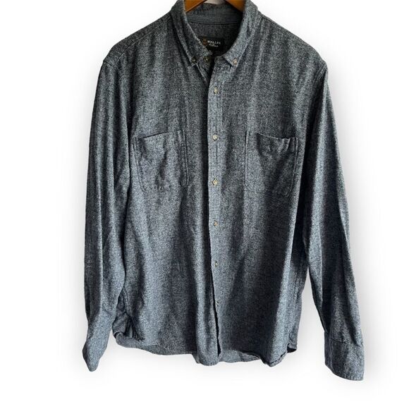Men's Wallin & Bros Blue Grey Soft Button Down Shirt - Picture 1 of 7